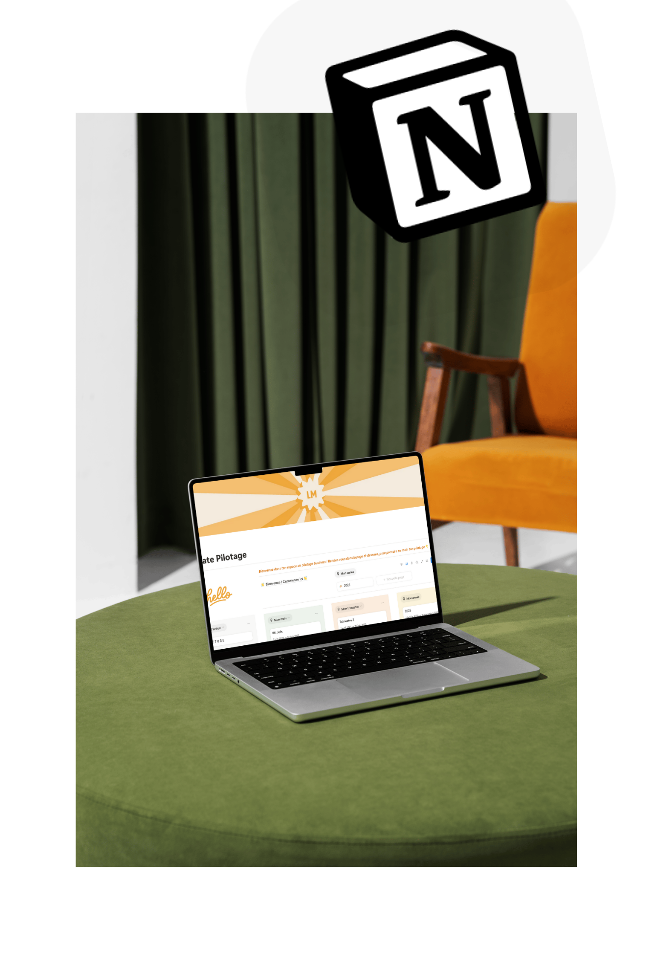 template Notion complet freelance Photo mer - accompagnement refresh