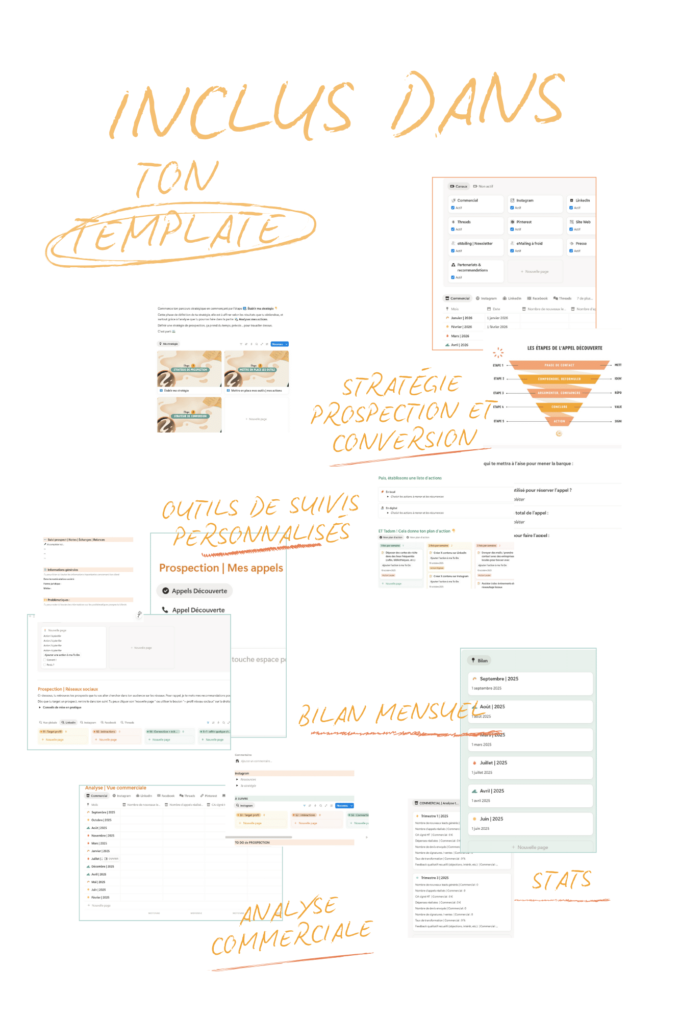 Inlcus-template-prospection-moodentrepreneurs Lucile Marrone avec un autocollant "Time to shine"