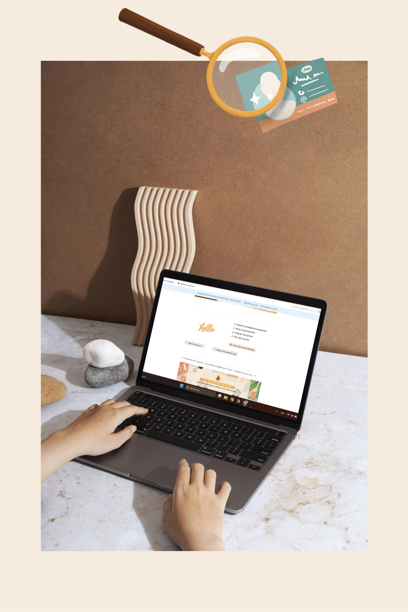 Systeme prospection Notion - freelances Photo mer - accompagnement refresh