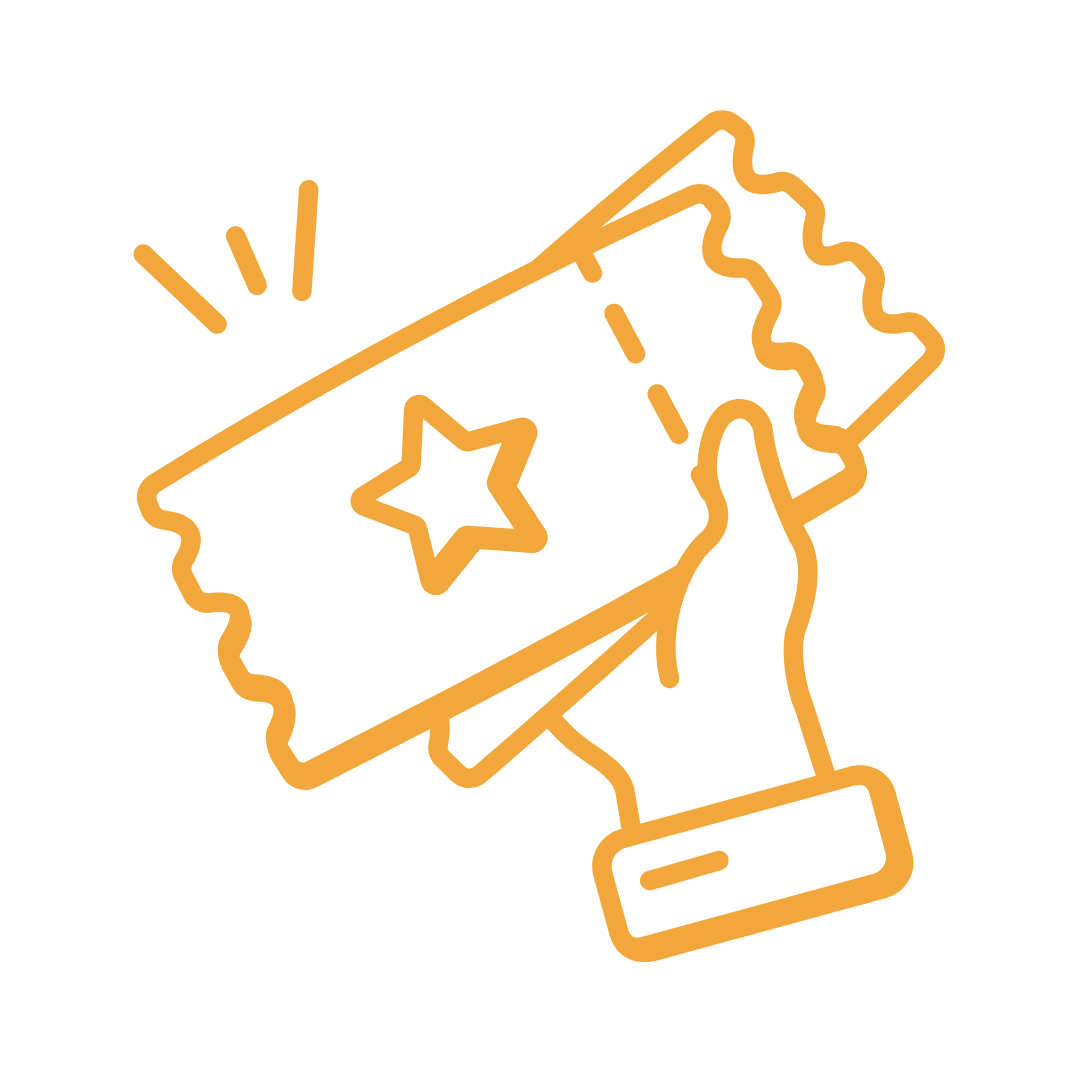 icône cadeau couleur pêche