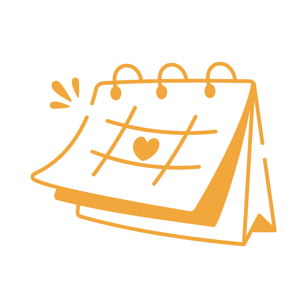 icône cadeau couleur pêche